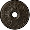 Ekena Millwork Ashley Ceiling Medallion (Canopies up to 4 3/4"), 23 7/8"OD x 4"ID x 2 1/8"P, Stone Hearth Crackle CM23ASSHC - alternate 1